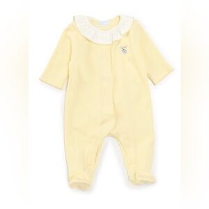 EDGEHILL COLLECTION x Rebecca Bain Art Baby Girl Long Sleeve Duck Footie- 6M